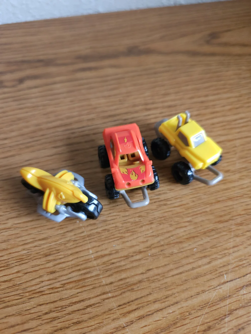4/$10 Lot 3 Mini Trucks Motorcycle 1 Inch